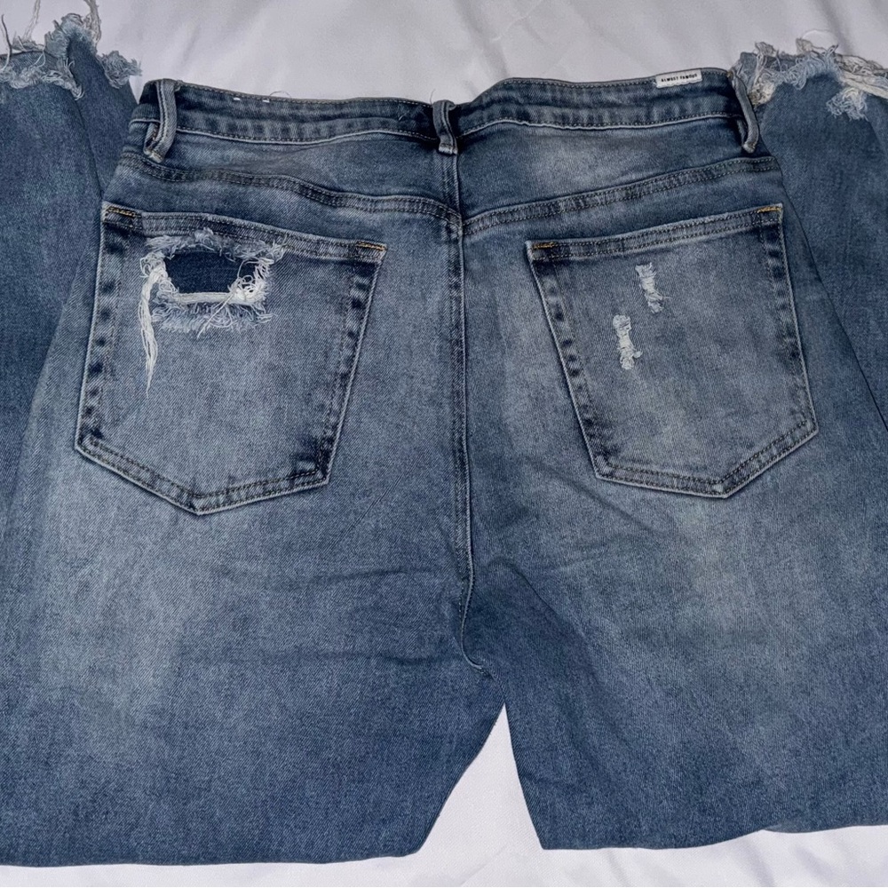 Almost Famous Relaxed Distressed Denim Jeans